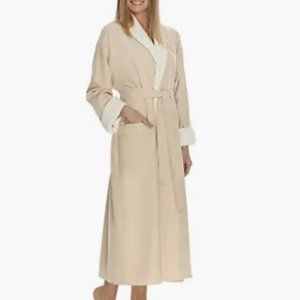 Boca Terry Women's Robe, Luxury Microfiber Bathrobe, Long Hotel Spa Robes